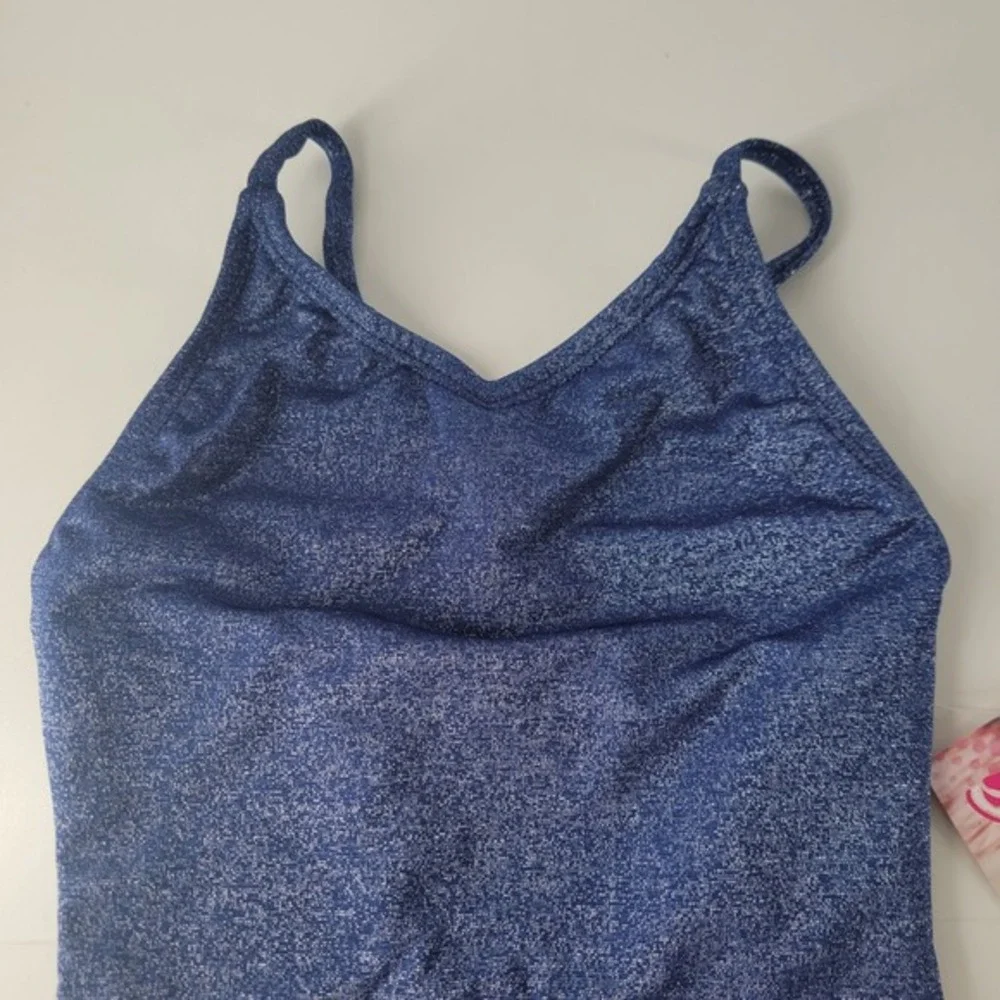 Kanu Surf Girls Sparkle Solid Navy One Piece‎ Swimsuit Size 3T Sparkly Metallic